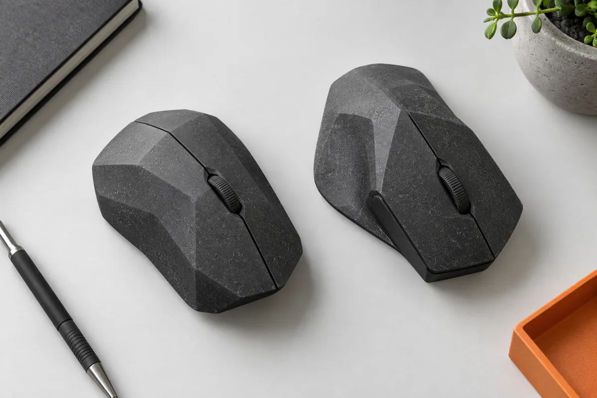 PLA-CF-Konzeptmodell mit matter Faseroberfläche